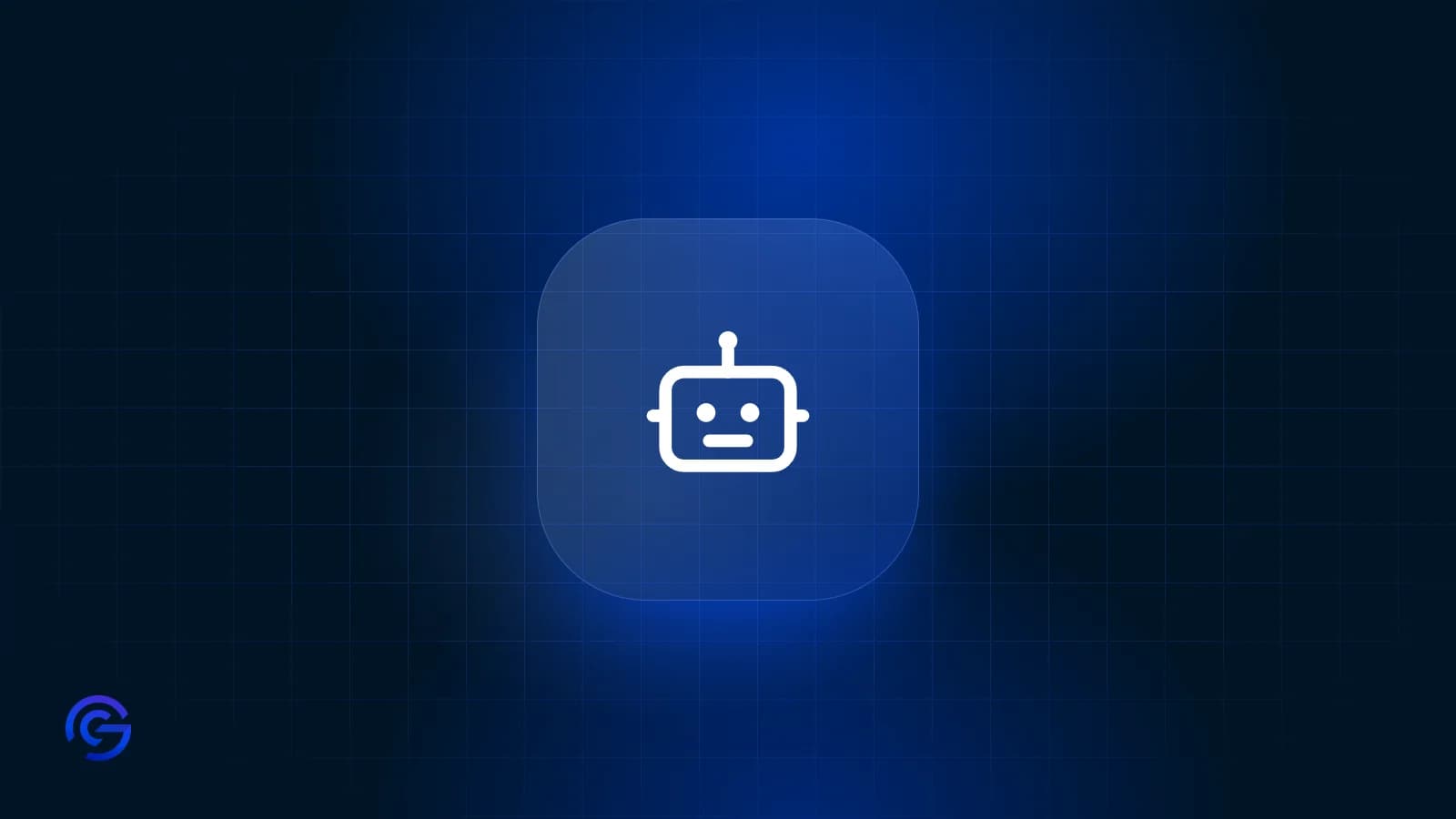 The AI solutions section icon on a dark blue background, the cover of an article about AI marketing agencies.