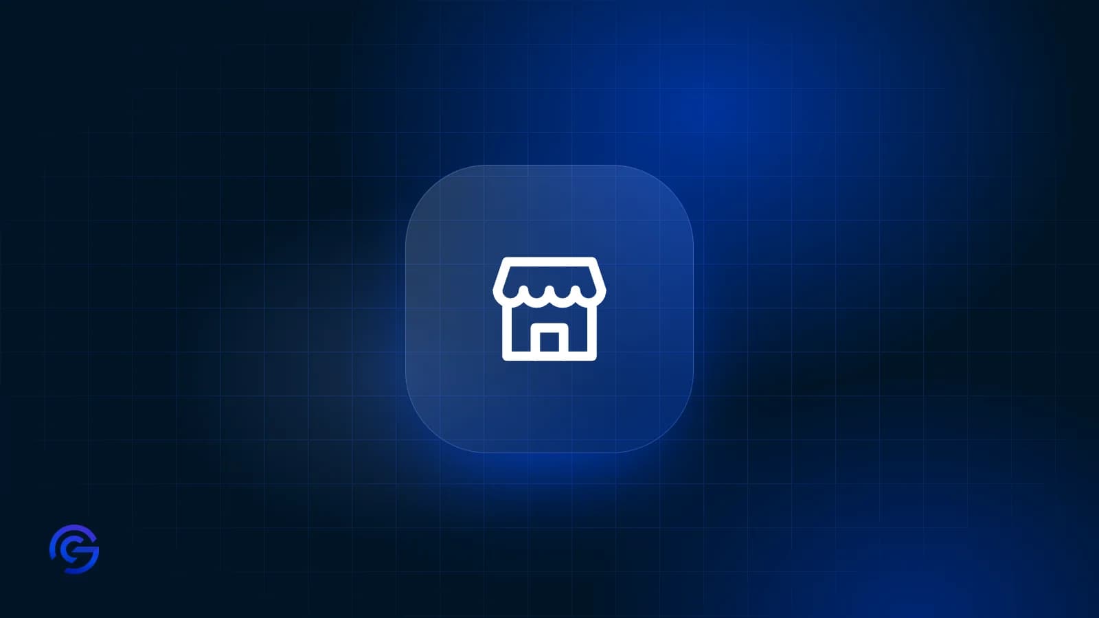 Cover for the Salla vs Shopify comparison: a store icon on Graphica's blue background.