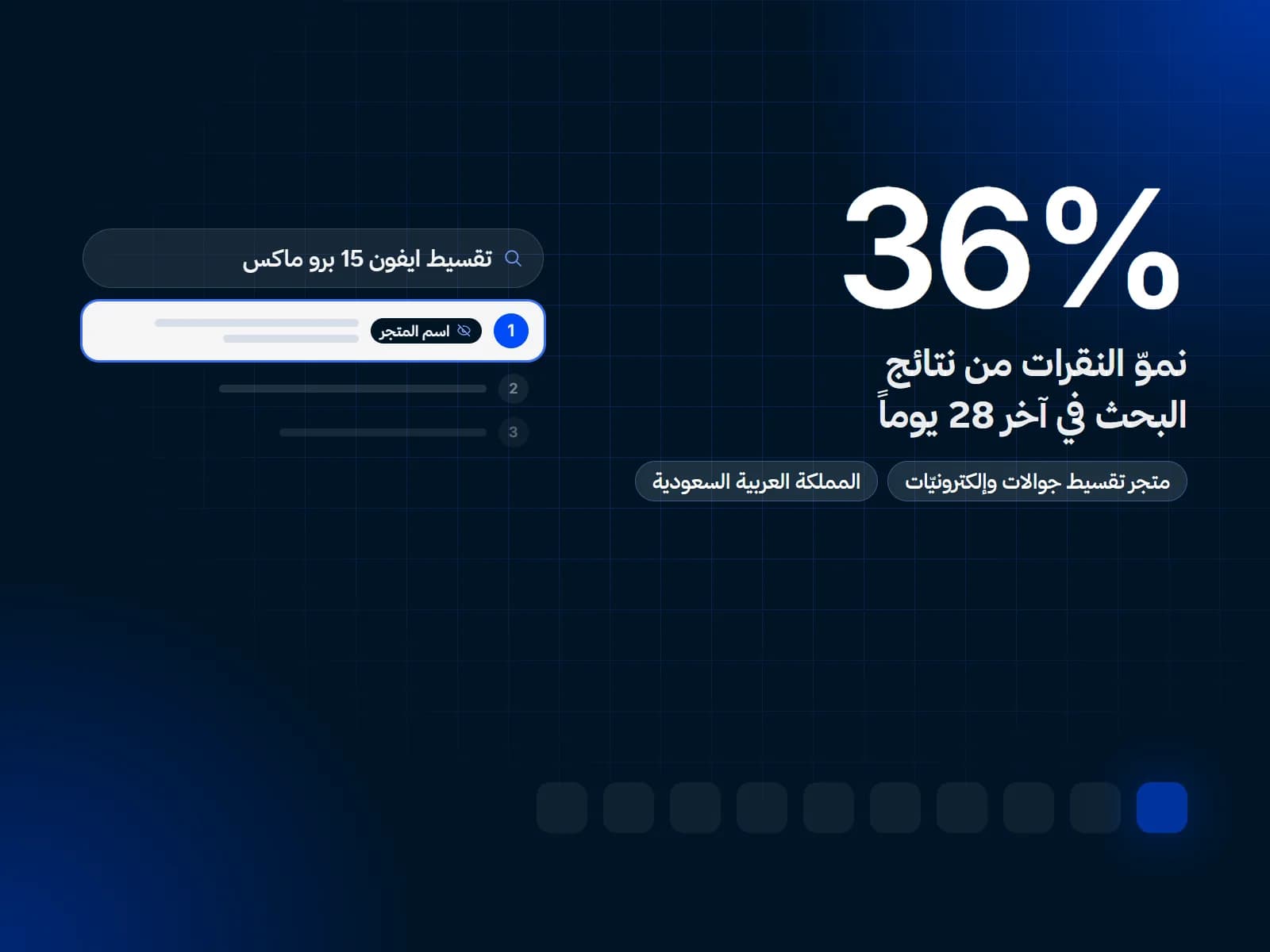 غلاف دراسة حالة سيو: متجر تقسيط جوالات وإلكترونيّات في المملكة العربية السعودية